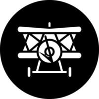 Biplane Vector Icon Design