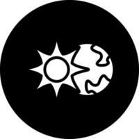 Solar Eclipse Vector Icon Design