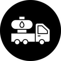 Oil Truck Vector Icon Design