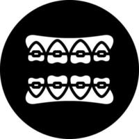 Tooth Braces Vector Icon Design