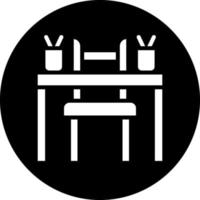 School Desk Vector Icon Design