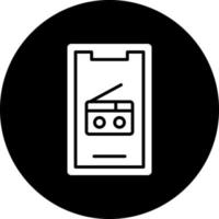 Mobile Radio Vector Icon Design