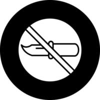 No Weapons Vector Icon Design