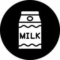 Milk Carton Vector Icon Design