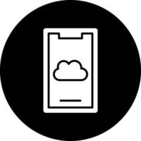 Mobile Cloud Vector Icon Design