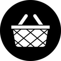 Picnic Basket Vector Icon Design