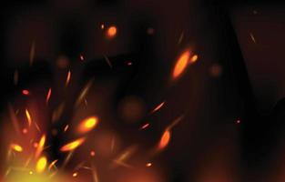 Realistic Fire Flare Background vector