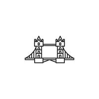 london bridge landmark  vector for Icon Website, UI Essential, Symbol, Presentation