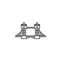 london bridge landmark  vector for Icon Website, UI Essential, Symbol, Presentation