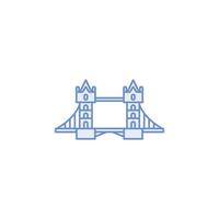 london bridge landmark  vector for Icon Website, UI Essential, Symbol, Presentation