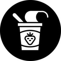 Yogurt Vector Icon Design