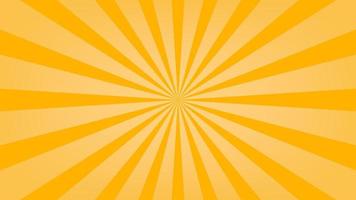 fondo de patrón de explosión de sol naranja abstracto para elemento de diseño gráfico moderno. dibujos animados de rayos brillantes con colores para el fondo de pantalla del banner del sitio web y la decoración de la tarjeta de póster vector