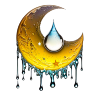 agua chapoteo Luna ilustración png