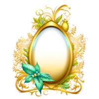 decorative oval shape frame png