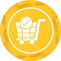 icono de vector de carrito de compras