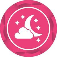 Starry Night Vector Icon