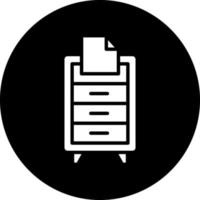 Filing Cabinet Vector Icon Design