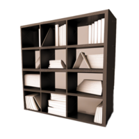 wooden bookshelves free illustration png