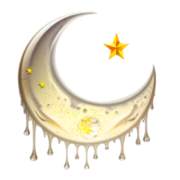 Ramadán Luna estrella ilustración png