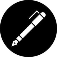 Fountain Pen Vector Icon Design