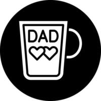 DAD Mug Vector Icon Design