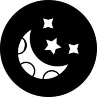 creciente Luna vector icono diseño