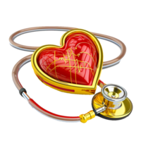 Stethoscope Heart PNG transparent