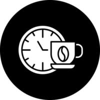 diseño de icono de vector de tiempo de café