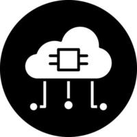 diseño de icono de vector de computación en la nube