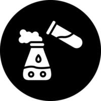 diseño de icono de vector de reacción química