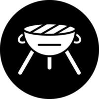 BBQ Grill Vector Icon Design