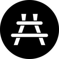 Picnic Table Vector Icon Design