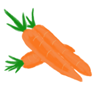 Orange Karotte. diese ist ein nett von Gemüse. png