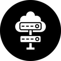 Cloud Server Vector Icon Design