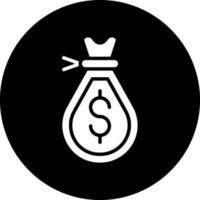 Money Bag Vector Icon Design