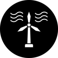 diseño de icono de vector de turbina de viento