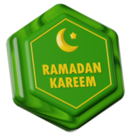 Ramadan simbolo 3d icona illustrazione png