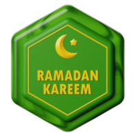 Ramadán símbolo 3d icono ilustración png