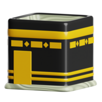 Ramadan kaaba 3d icône illustration png