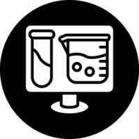 Online Chemistry Vector Icon Design