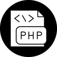 diseño de icono de vector de archivo php