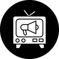 televisión comercial vector icono diseño