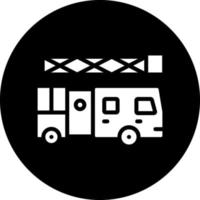 Ladder Truck Vector Icon Design