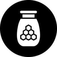 Honey Jar Vector Icon Design
