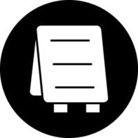 Menu Board Vector Icon Design
