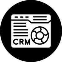 CRM Vector Icon Design