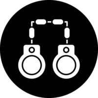 Handcuffs Vector Icon Design