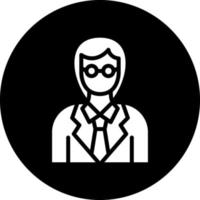 Female Professor Vector Icon Design