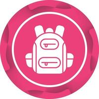 icono de vector de mochila