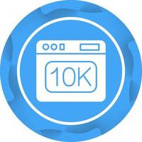 icono de vector de 10k